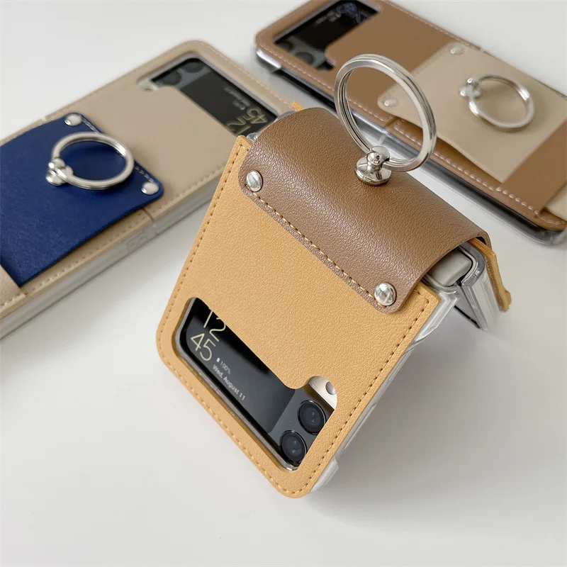 Luxury Ring Buckle Case For Samsung Galaxy Z Flip 3 5G Fashion Leather Anti-knock Phone Protective Cover Coque for Z Flip3 Capa
Luxury Ring Buckle Case For Samsung Galaxy Z Flip 3 5G Fashion Leather Anti-knock Phone Protective Cover Coque for Z Flip3 Capa