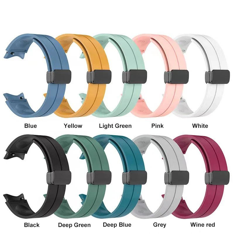Original Silicone Strap For Samsung Galaxy Watch 4/5/5 Pro 40 44mm 45mm Band Magnetic Buckle 42 46mm For Galaxy Watch 4 Classic
Original Silicone Strap For Samsung Galaxy Watch 4/5/5 Pro 40 44mm 45mm Band Magnetic Buckle 42 46mm For Galaxy Watch 4 Classic