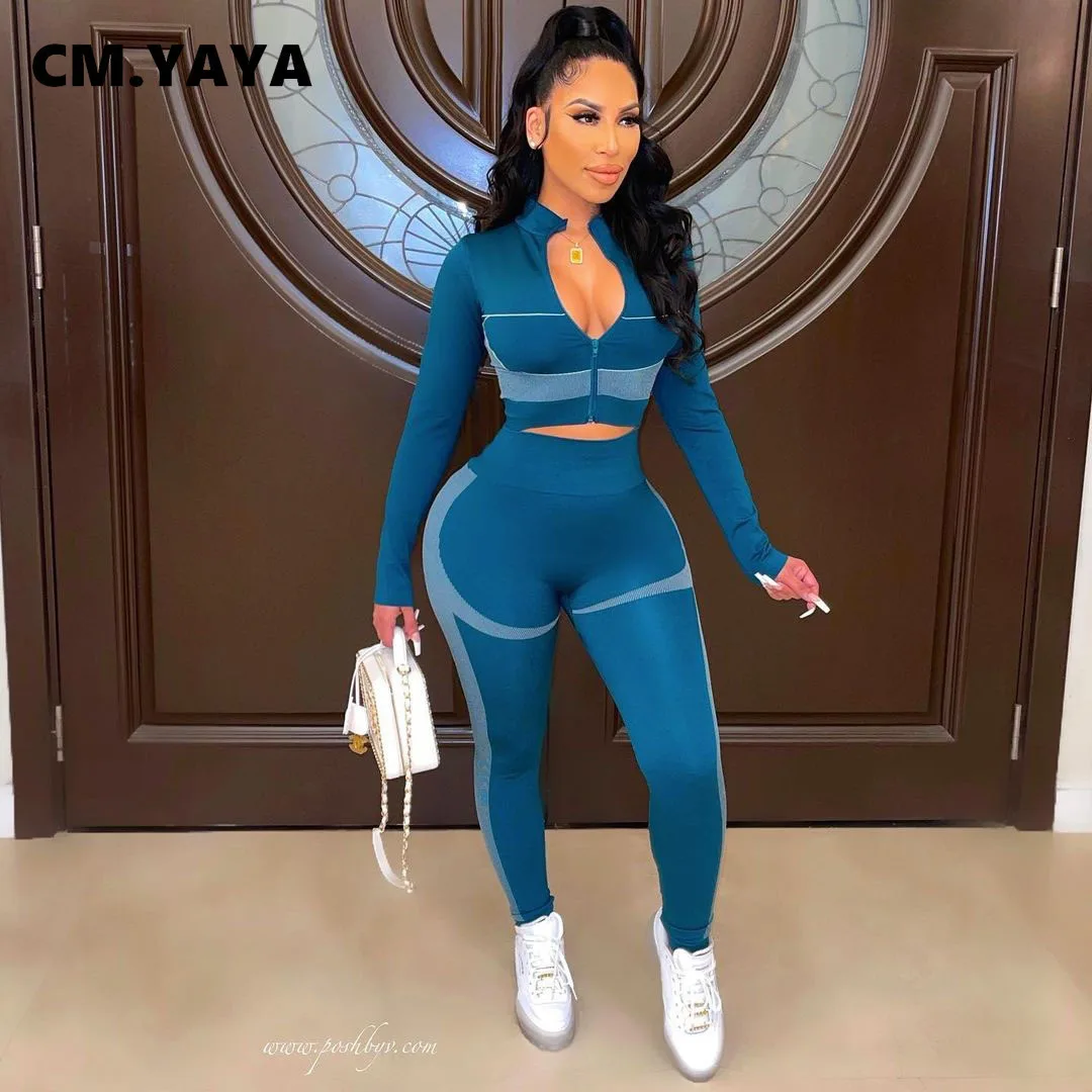 Женский спортивный костюм CM.YAYA для фитнеса, тренажерного зала, йоги, топ на молнии для активного отдыха и леггинсы, комплект из двух предмето...
Женский спортивный костюм CM.YAYA для фитнеса, тренажерного зала, йоги, топ на молнии для активного отдыха и леггинсы, комплект из двух предмето...