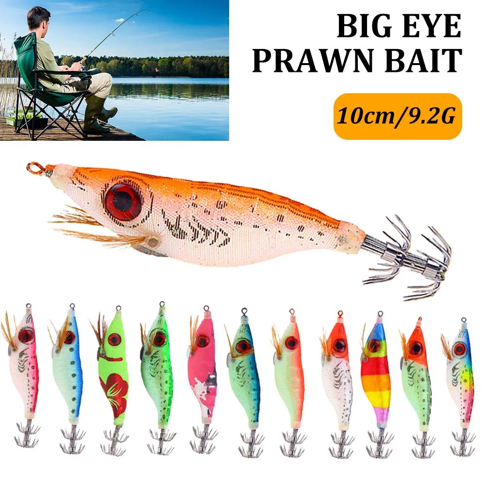 Squid Fishing Lure Shrimp Jigs Artificial Luminous Octopus Lures 3D Eyes Prawn Tackle Cuttlefish Lifelike Fishing Accessories
Squid Fishing Lure Shrimp Jigs Artificial Luminous Octopus Lures 3D Eyes Prawn Tackle Cuttlefish Lifelike Fishing Accessories