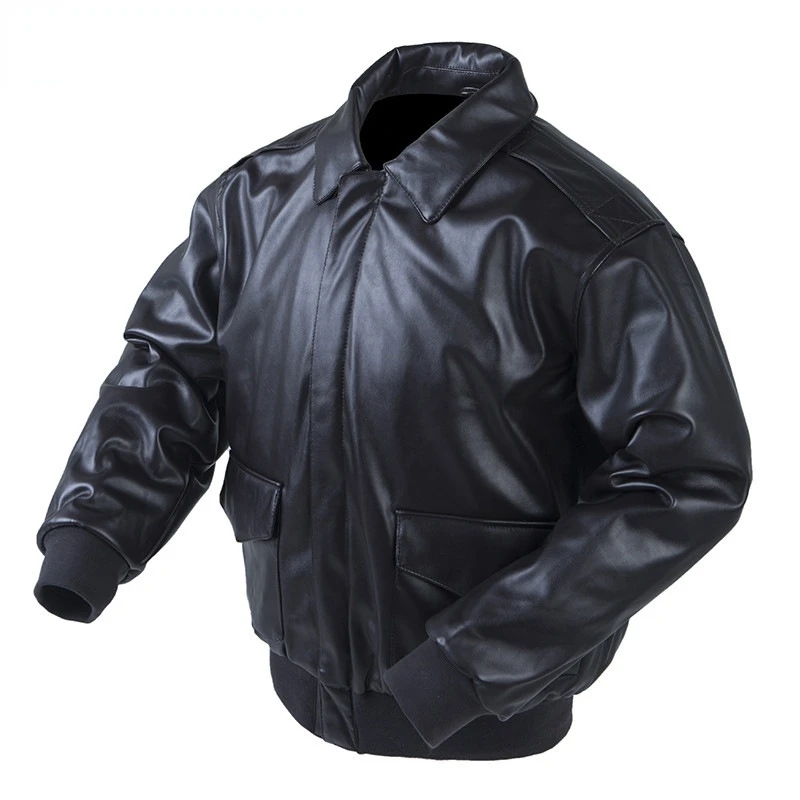 High Quality Men A2 Leather Jacket Long Sleeve Classic Swag Style Military Pilot Jacket Two Big Pockets
High Quality Men A2 Leather Jacket Long Sleeve Classic Swag Style Military Pilot Jacket Two Big Pockets