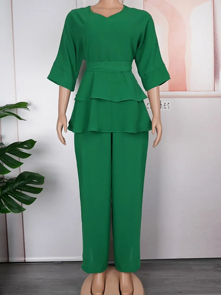 Two Piece Set Africa Clothes African New Dashiki Fashion Yellow Green Suit Top And Trousers Pants Party For Women Outfits
Two Piece Set Africa Clothes African New Dashiki Fashion Yellow Green Suit Top And Trousers Pants Party For Women Outfits