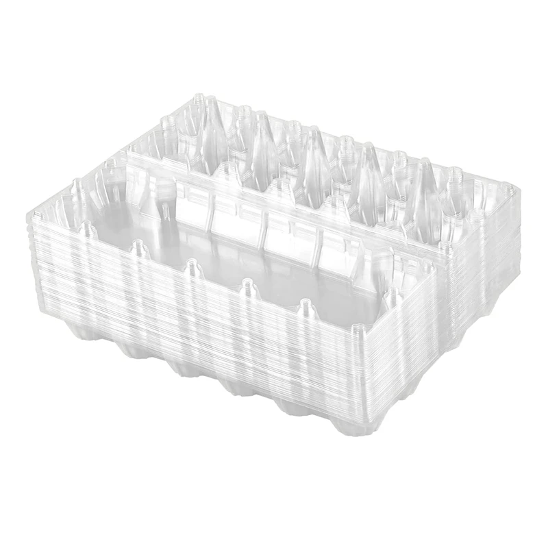 24Pcs Plastic Egg Cartons Bulk Clear Chicken Egg Tray Holder For Family Pasture Chicken Farm Business Market- 12 Grids
24Pcs Plastic Egg Cartons Bulk Clear Chicken Egg Tray Holder For Family Pasture Chicken Farm Business Market- 12 Grids