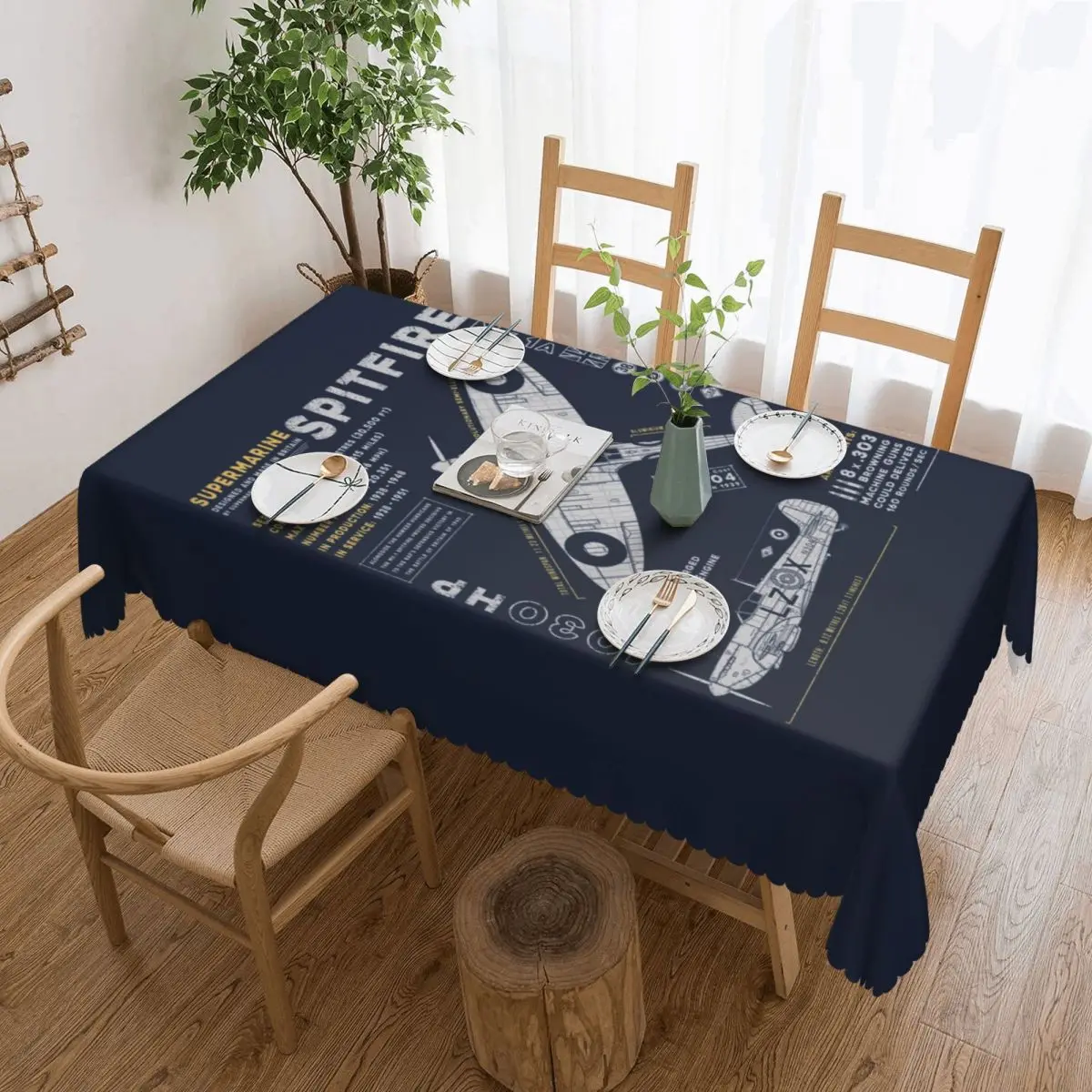 Rectangular Supermarine Spitfire Table Cloth Waterproof Tablecloth Outdoor 45"-50" Table Cover 
Rectangular Supermarine Spitfire Table Cloth Waterproof Tablecloth Outdoor 45"-50" Table Cover