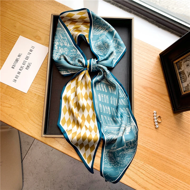 Luxury Brand Skinny Hair Scarf Women Headbands Neckerchief Hairband Fashion Neck Tie Wrist Bag Wrap Bandana Female Foulard 2021
Luxury Brand Skinny Hair Scarf Women Headbands Neckerchief Hairband Fashion Neck Tie Wrist Bag Wrap Bandana Female Foulard 2021