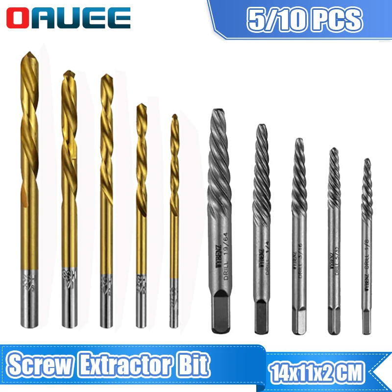 Набор инструментов для снятия сверло для извлечения болтов, для левой работы, 10 шт. 
Набор инструментов для снятия сверло для извлечения болтов, для левой работы, 10 шт.