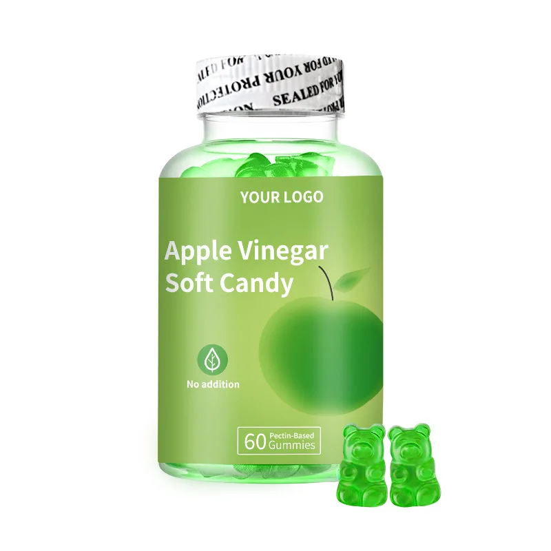 

60 pills apple cider vinegar gummy supplement nutrition promote digestion improve hypoglycemia effectively maintain oral fresh