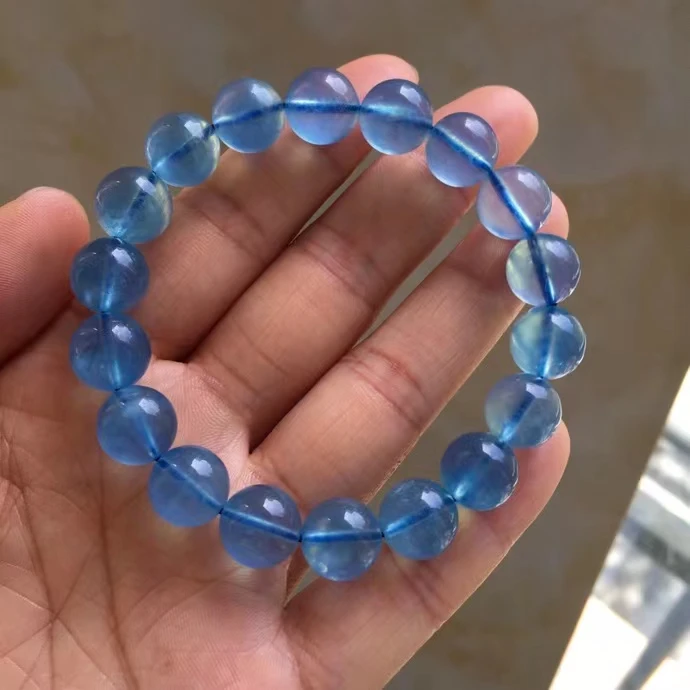 10mm Natural Blue Aquamarine Clear Round Beads Bracelet Women Fashion Blue Aquamarine Bracelet Brazil Stretch Jewelry AAAAA
10mm Natural Blue Aquamarine Clear Round Beads Bracelet Women Fashion Blue Aquamarine Bracelet Brazil Stretch Jewelry AAAAA