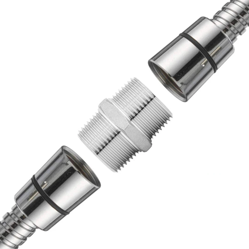 Chrome Stainless Steel Length Extender Shower Connector For Extra Long Hose Be Current Bathroom Shampoo Easy To Install Durable
Chrome Stainless Steel Length Extender Shower Connector For Extra Long Hose Be Current Bathroom Shampoo Easy To Install Durable