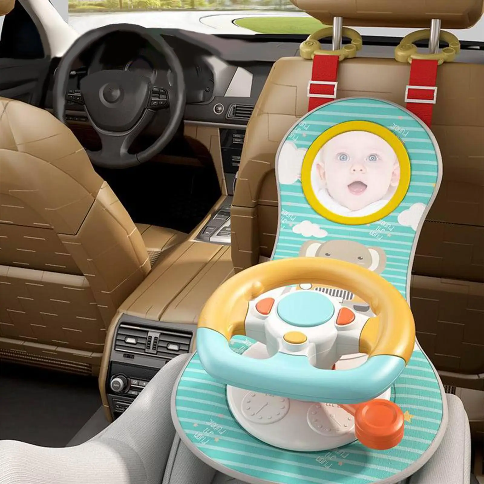 Baby Car Steering Wheel Toy Adjustable Belt Educational Toys Pretend Game 3 x AA Role Play Simulation Driving for Car Back Seat 
Baby Car Steering Wheel Toy Adjustable Belt Educational Toys Pretend Game 3 x AA Role Play Simulation Driving for Car Back Seat