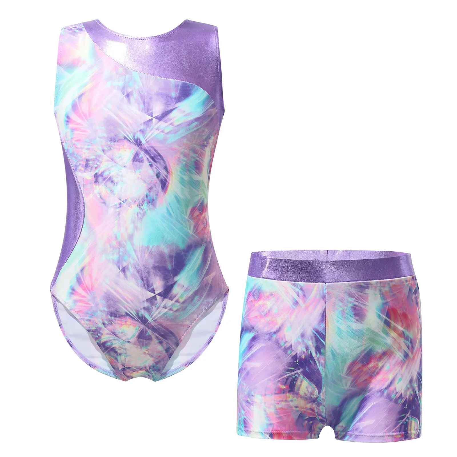 Girls Ballet Dance Gymnastic Leotard Dancwewear Sleeveless Print Bodysuit with Shorts Yoga Fitness Sportswear Swimwear Beachwear
Girls Ballet Dance Gymnastic Leotard Dancwewear Sleeveless Print Bodysuit with Shorts Yoga Fitness Sportswear Swimwear Beachwear
