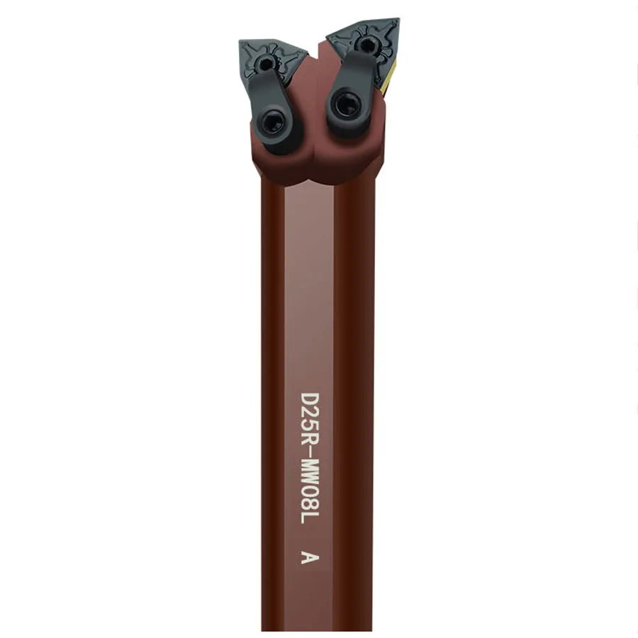 Spring steel CNC double-headed cutter bar D25R-MWN08R/L/H inner hole turning cutter boring cutter outer circle shared cutter bar
Spring steel CNC double-headed cutter bar D25R-MWN08R/L/H inner hole turning cutter boring cutter outer circle shared cutter bar