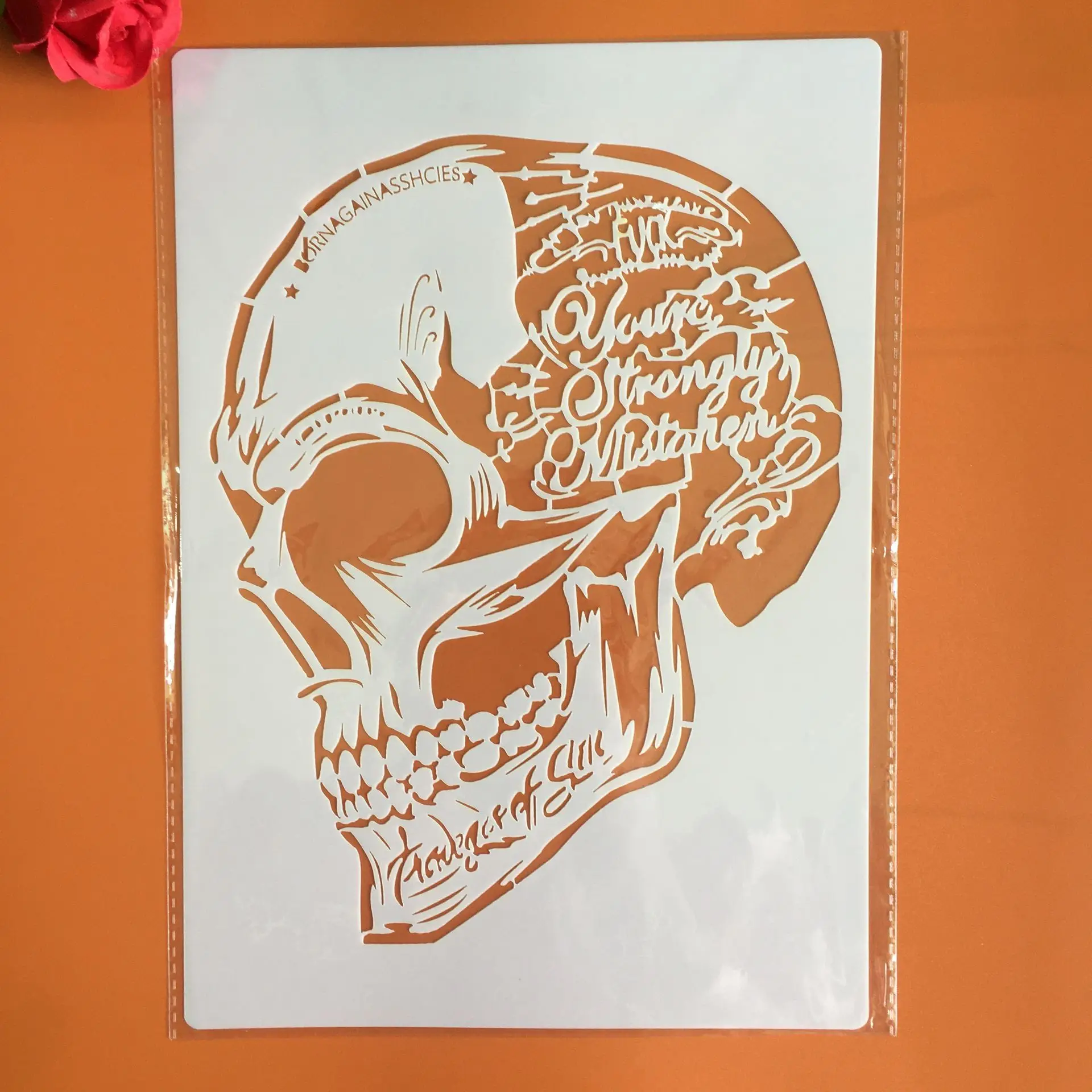A4 29 *21cm skull DIY Stencils Wall Painting Scrapbook Coloring Embossing Album Decorative Paper Card Template,wall
A4 29 *21cm skull DIY Stencils Wall Painting Scrapbook Coloring Embossing Album Decorative Paper Card Template,wall