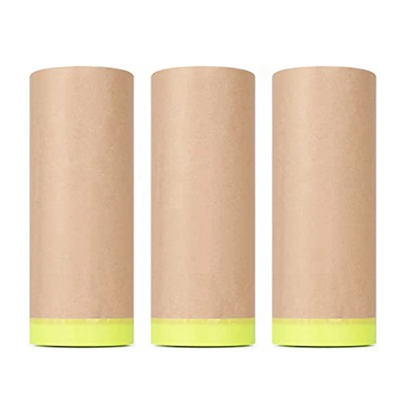 3-Piece Set,Pre- Masking Paper Protection Covering Cloth Tape For Automotive Covering Painting Paint Masking
3-Piece Set,Pre- Masking Paper Protection Covering Cloth Tape For Automotive Covering Painting Paint Masking