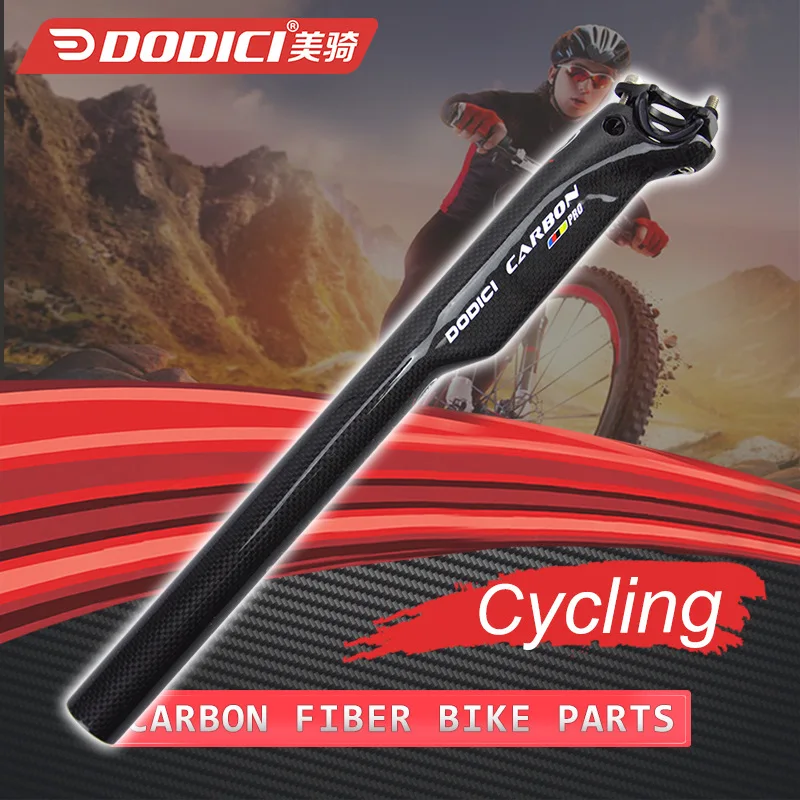 DODICI Carbon Seatpost 27.2/30.8/31.6mm 3k Carbon Fiber MTB/Road Bike Seat Post Ultralight Bicycle Accessories 210g
DODICI Carbon Seatpost 27.2/30.8/31.6mm 3k Carbon Fiber MTB/Road Bike Seat Post Ultralight Bicycle Accessories 210g