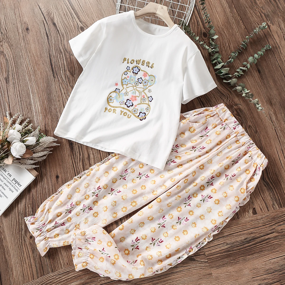 Teenagers Clothes School Kids Sets for Girls Suits Summer Flower Print Tracksuit Baby Outfits Children Costumes 6 7 8 9 12 Years
Teenagers Clothes School Kids Sets for Girls Suits Summer Flower Print Tracksuit Baby Outfits Children Costumes 6 7 8 9 12 Years