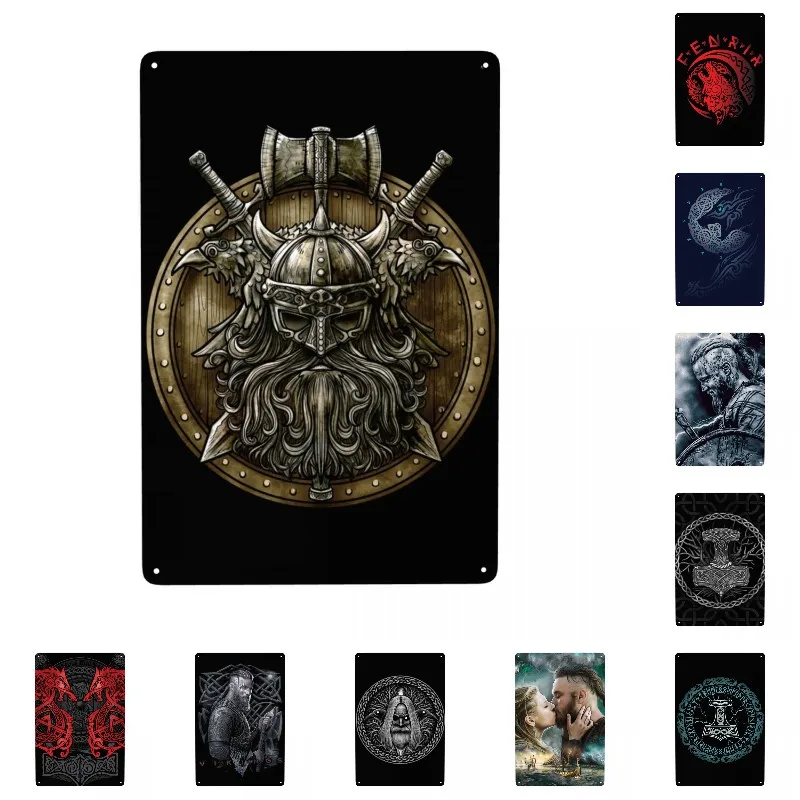 Vintage Viking Shield Metal Sign Personalized Valhalla Tin Plaque Yard Wall Decor Decorative Art
Vintage Viking Shield Metal Sign Personalized Valhalla Tin Plaque Yard Wall Decor Decorative Art