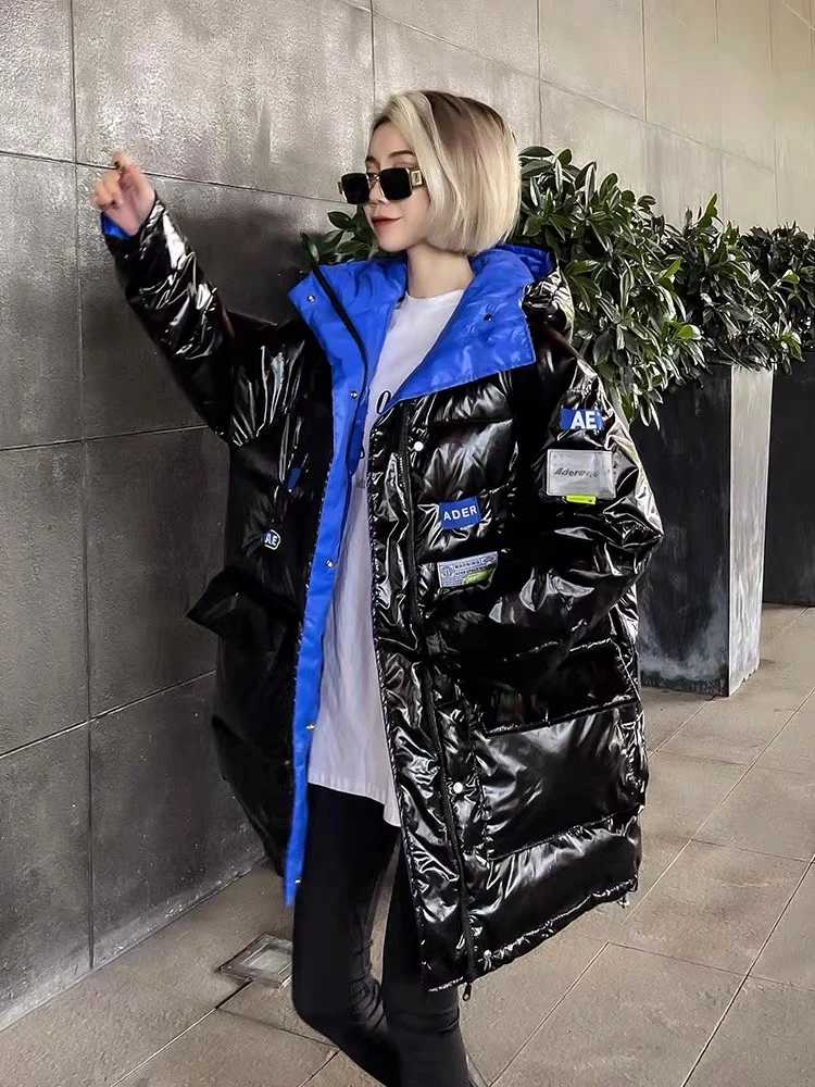 ADER 21 autumn winter new high-quality Korean fashion trendy and warm mid-length Adererror 1:1 shiny hooded down jacket coat
ADER 21 autumn winter new high-quality Korean fashion trendy and warm mid-length Adererror 1:1 shiny hooded down jacket coat