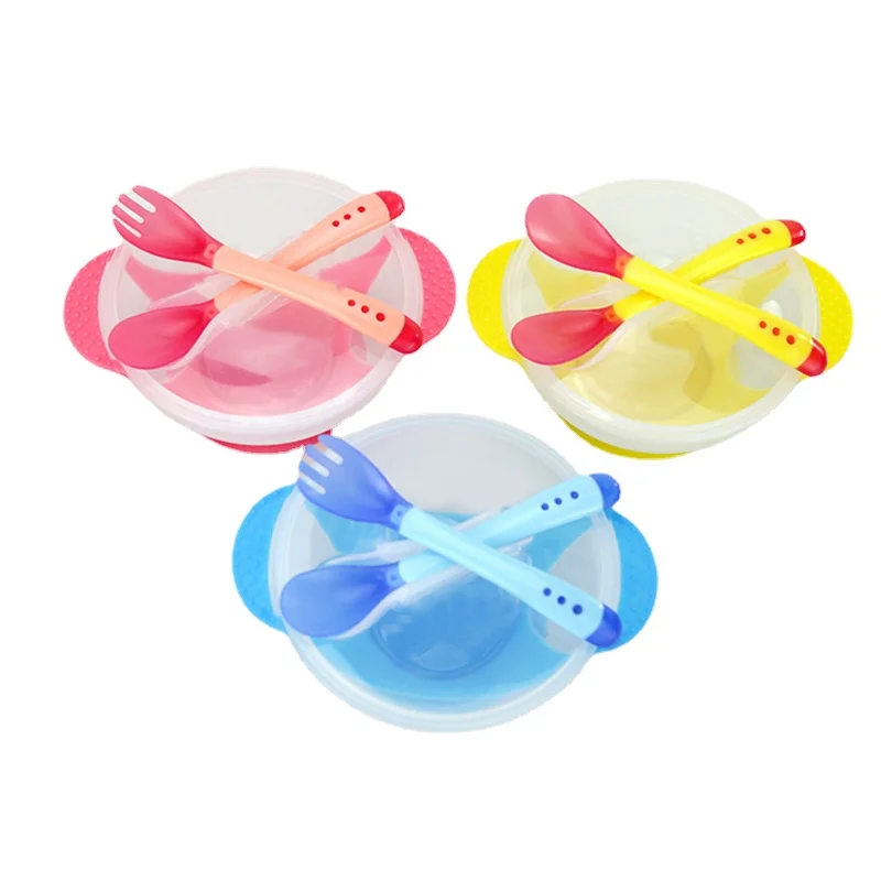 Baby Sucker Bowl Children's Tableware Baby Learning Dish with Bowl Set PP Temperature Sensing Baby Feeding Bowl Spoon Dishes
Baby Sucker Bowl Children's Tableware Baby Learning Dish with Bowl Set PP Temperature Sensing Baby Feeding Bowl Spoon Dishes
