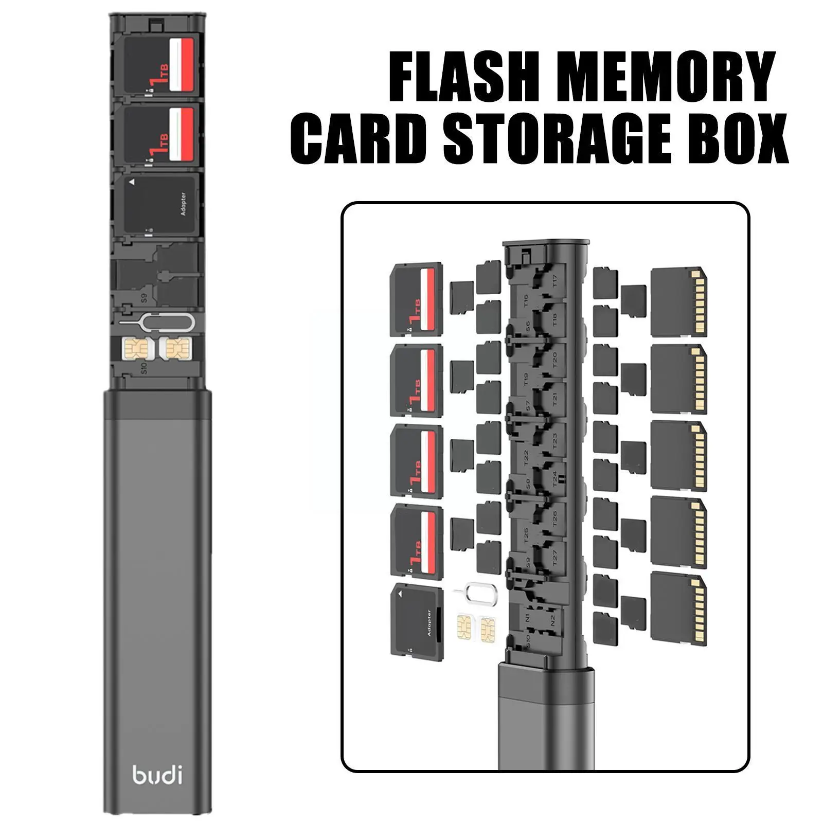 Многофункциональный адаптер для 27 Micro Sd Sdxc Sdhc Tf карт и 6 Sd-карт/micro Sdhc/micro Sdxc Tf держатель для карт Storage W2f5
Многофункциональный адаптер для 27 Micro Sd Sdxc Sdhc Tf карт и 6 Sd-карт/micro Sdhc/micro Sdxc Tf держатель для карт Storage W2f5