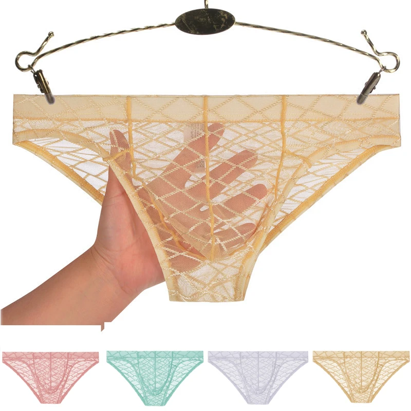 Men's mesh transparent underwear thin section breathable briefs soft and comfortable pouch summer men's youth shorts head
Men's mesh transparent underwear thin section breathable briefs soft and comfortable pouch summer men's youth shorts head