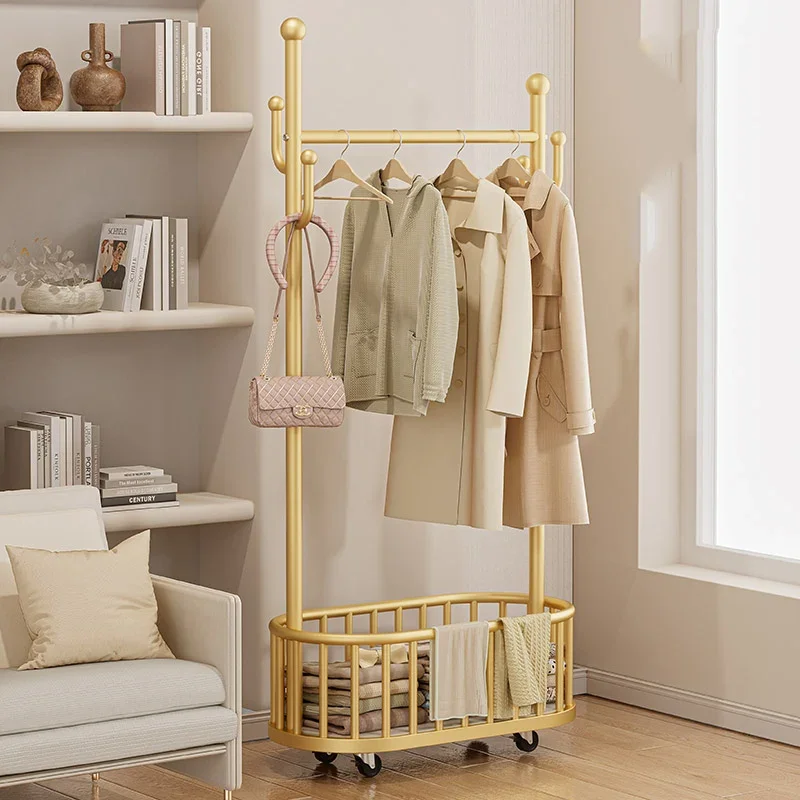 Industrial Hangers Clothes Rack Metal Golden Entrance Minimalist Clothing Rack Storage Room Arara De Roupa Nordic Furniture
Industrial Hangers Clothes Rack Metal Golden Entrance Minimalist Clothing Rack Storage Room Arara De Roupa Nordic Furniture