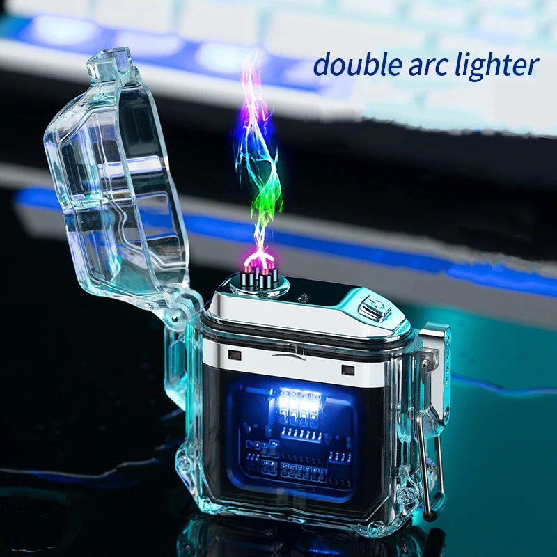New Upgrade Transparent Shell Double Arc Windproof Waterproof Lighter USB Electronic Rechargeable Cigarette Lighter
New Upgrade Transparent Shell Double Arc Windproof Waterproof Lighter USB Electronic Rechargeable Cigarette Lighter