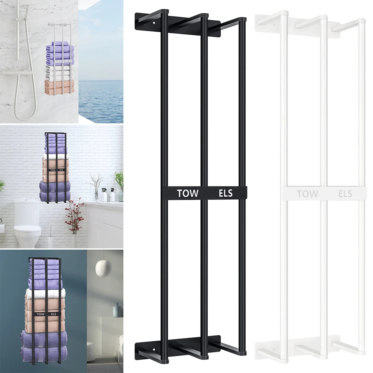 Wall Towel Rack Stainless Steel Bath Tower Holder Wall Mounted Tower Storage Organizer Durable Rolled Tower Rack Holder Metal
Wall Towel Rack Stainless Steel Bath Tower Holder Wall Mounted Tower Storage Organizer Durable Rolled Tower Rack Holder Metal