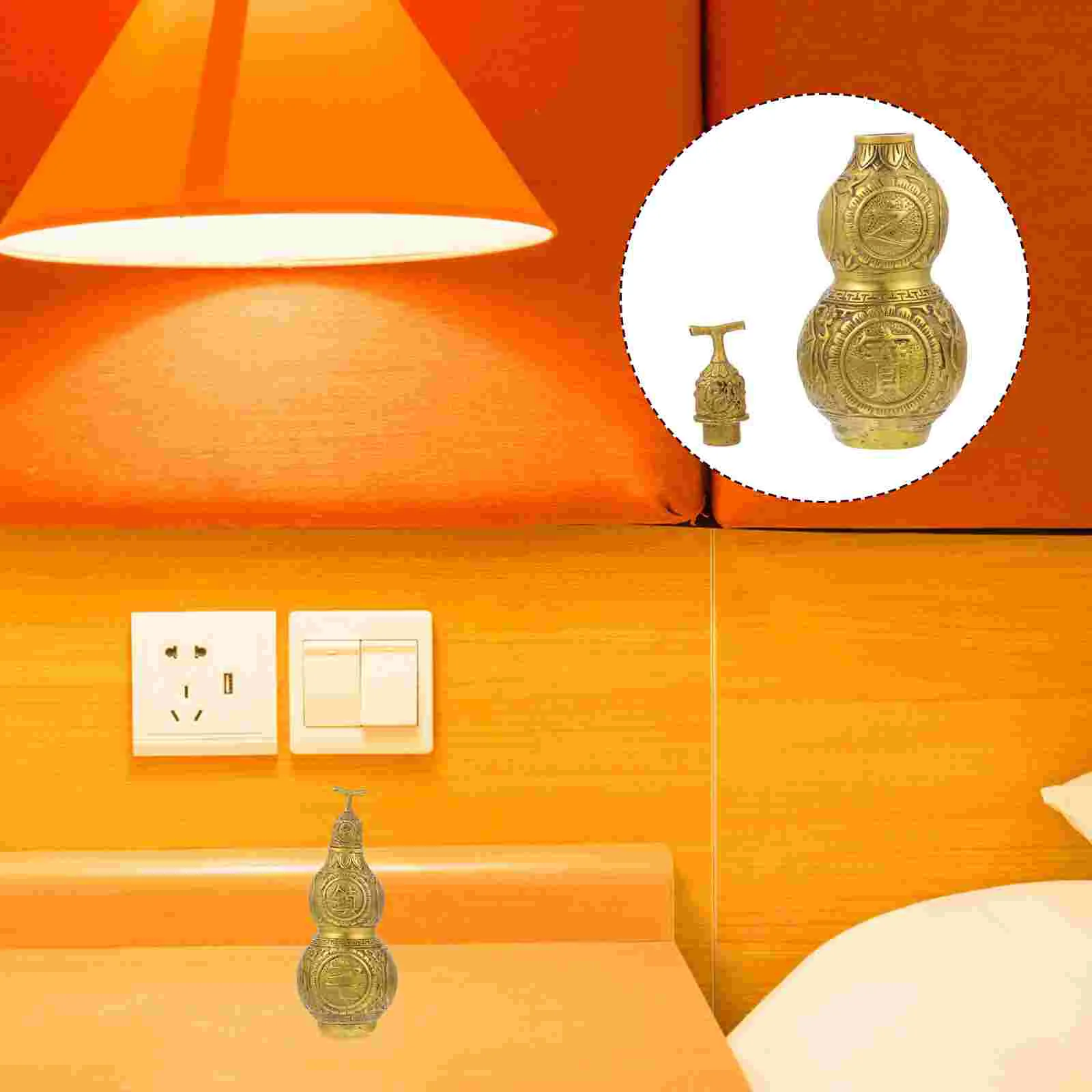 Gourd Wu Lou Chinese Calabash Statue Shui Feng Lucky Wealth Copper Ornament Decoration Sculpture Figurine Brass Decor Hanging
Gourd Wu Lou Chinese Calabash Statue Shui Feng Lucky Wealth Copper Ornament Decoration Sculpture Figurine Brass Decor Hanging