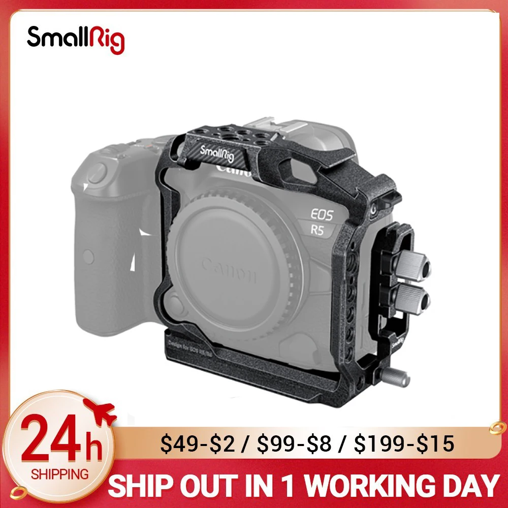 SmallRig "Black Mamba" Camera Half Cage & Cable Clamp for Canon EOS R5&R5 C&R6 3656
SmallRig "Black Mamba" Camera Half Cage & Cable Clamp for Canon EOS R5&R5 C&R6 3656