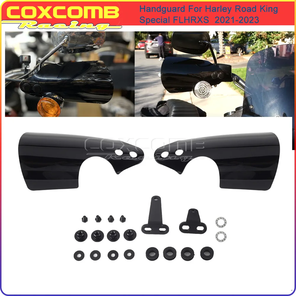 1 Pair Motorcycle Protector Hand guards Shield Windproof Black Cover Handbars For Harley Road King Special FLHRXS 2021-2023
1 Pair Motorcycle Protector Hand guards Shield Windproof Black Cover Handbars For Harley Road King Special FLHRXS 2021-2023