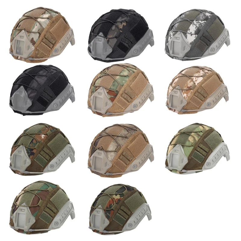 

Tactic Helmet Cover 500D Camouflage Helmet Tactic Military Combat Helmet Cover Fast Helmet Cover Airsoft Shooting Gear