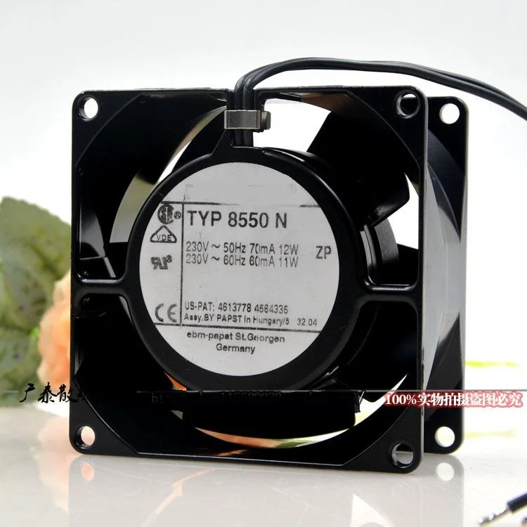 Новый оригинальный тип 8550N 8038 8 см 230 В цельнометаллический высокотемпературный промышленный вентилятор осевой вентилятор
Новый оригинальный тип 8550N 8038 8 см 230 В цельнометаллический высокотемпературный промышленный вентилятор осевой вентилятор