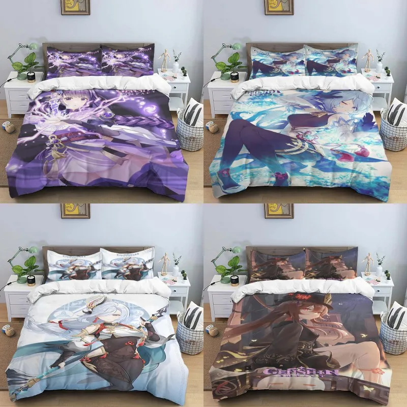 Genshin Impact Cover Digital Print Polyester Bedding Sets Child Kids Covers Boys Bed Linen Set for Teens king size bedding set
Genshin Impact Cover Digital Print Polyester Bedding Sets Child Kids Covers Boys Bed Linen Set for Teens king size bedding set