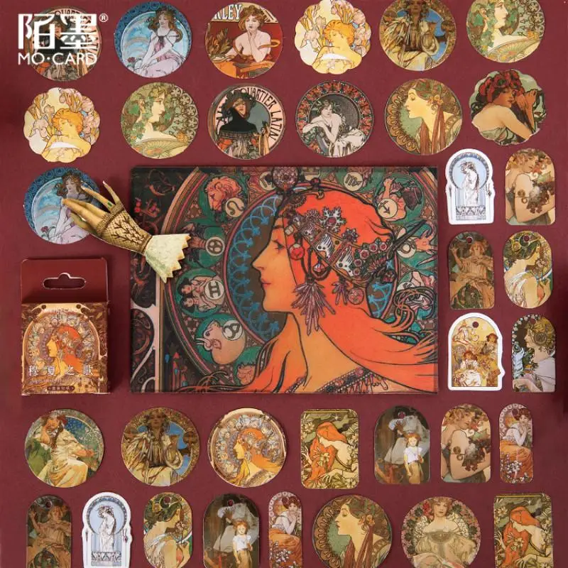 1Pack Mucha Painting Paper Sticker Decoration Stickers Diy Ablum Diary Scrapbooking Label Sticker
1Pack Mucha Painting Paper Sticker Decoration Stickers Diy Ablum Diary Scrapbooking Label Sticker