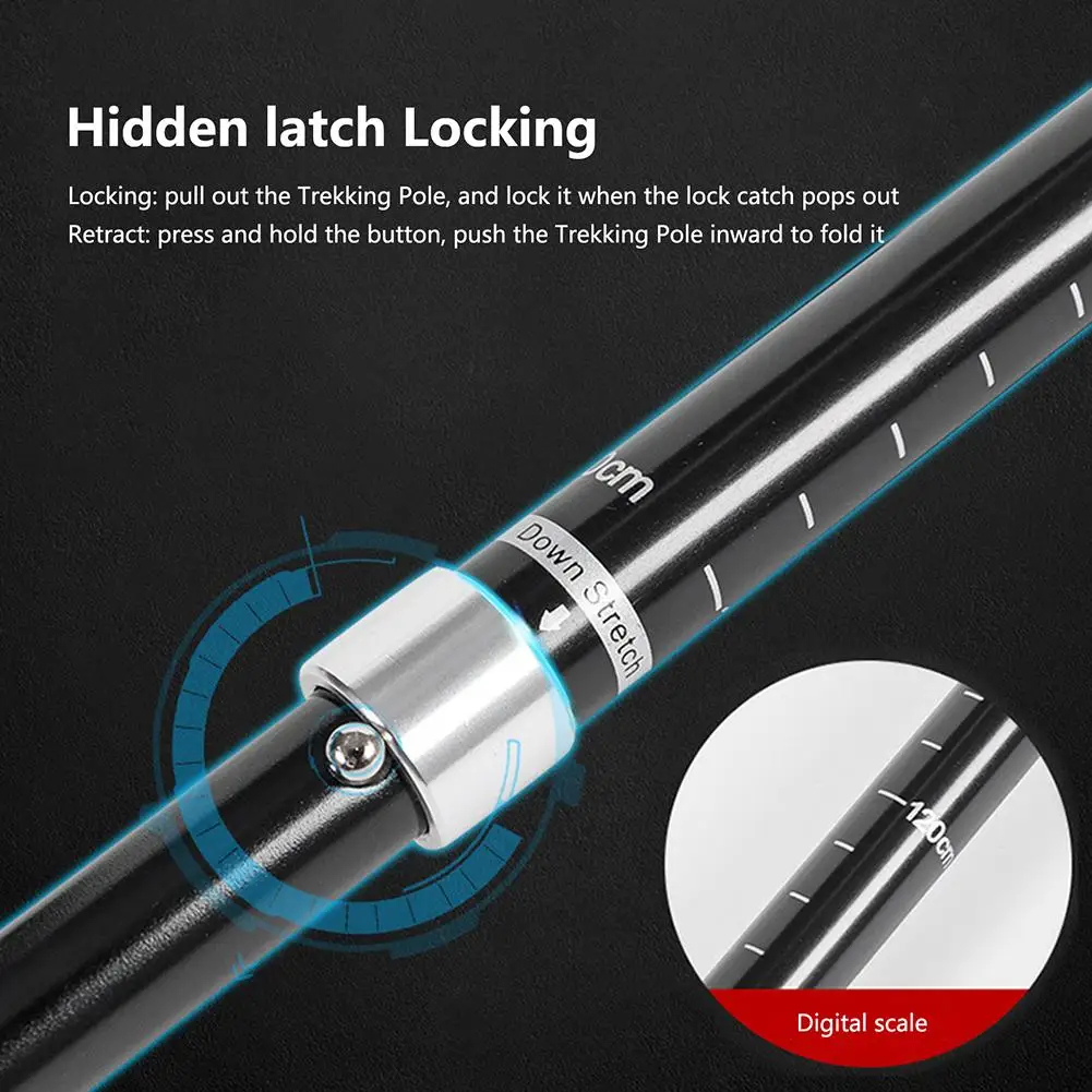 2pcs Collapsible Trekking Pole 5 Segment Comfortable Breathable Outdoor Walking Stick For Men Women
2pcs Collapsible Trekking Pole 5 Segment Comfortable Breathable Outdoor Walking Stick For Men Women