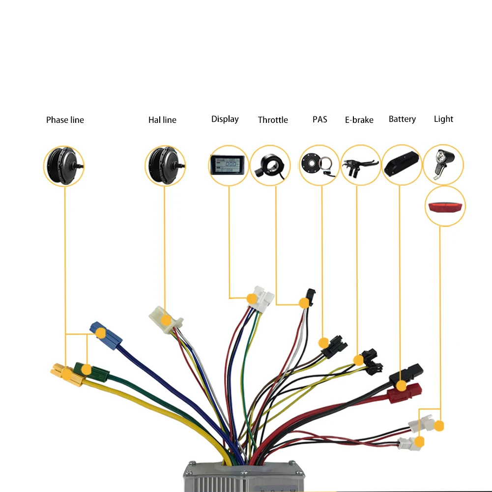 Scooter Display Speed Controller E-Bike Control Panel Brushless Controller 6 Pins Black High Quality Plastic+Metal 1000W
Scooter Display Speed Controller E-Bike Control Panel Brushless Controller 6 Pins Black High Quality Plastic+Metal 1000W
