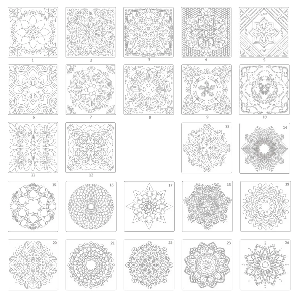 24 Pcs Mandala Dotting Stencils Mold Pottery Stencils Painting Drawing Stencils Dot Mandala Stencils
24 Pcs Mandala Dotting Stencils Mold Pottery Stencils Painting Drawing Stencils Dot Mandala Stencils