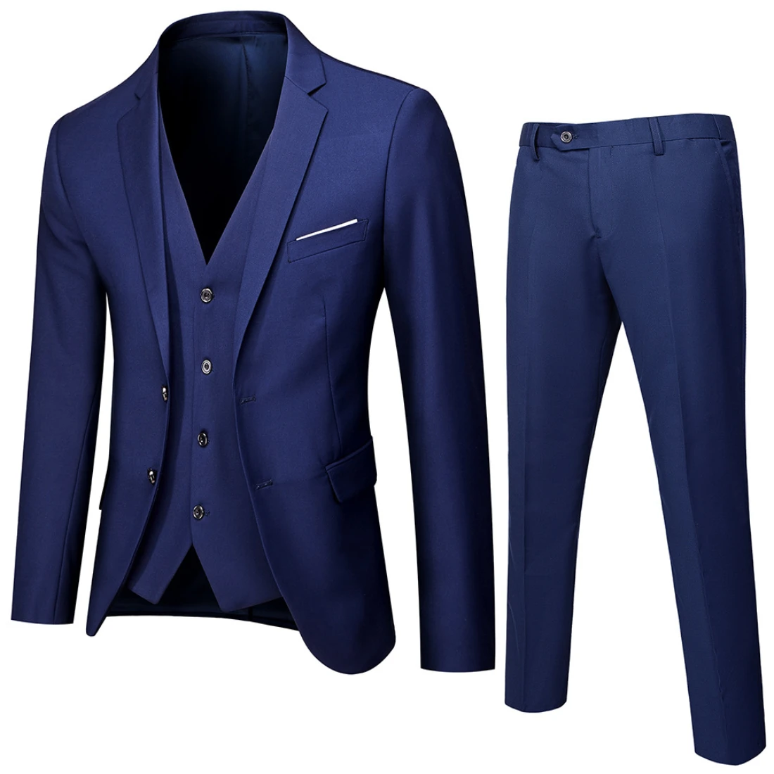Men Brand Blazers 3 Pieces Sets Business Suits Vest Blue Coats Wedding Formal Elegant Jackets Party Wedding Formal Casual Terno
Men Brand Blazers 3 Pieces Sets Business Suits Vest Blue Coats Wedding Formal Elegant Jackets Party Wedding Formal Casual Terno