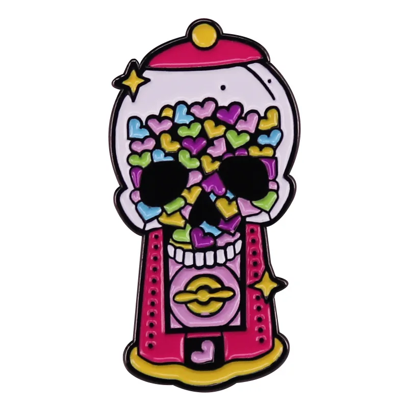 Эмалированные булавки D0645 Goth Skull Candy Machine коллекция брошей сувенирная одежда рюкзак нагрудные значки модные ювелирные изделия для друга
Эмалированные булавки D0645 Goth Skull Candy Machine коллекция брошей сувенирная одежда рюкзак нагрудные значки модные ювелирные изделия для друга