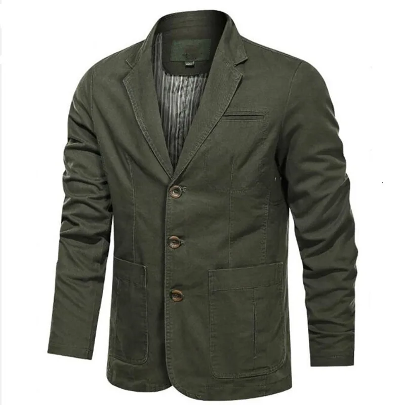 Blazer Fit Slim Business Luxury Bomber Casual Cotton Coat Jacket Military Spring Blazer Jacket Washed M-5XL Autumn Army Men Suit
Blazer Fit Slim Business Luxury Bomber Casual Cotton Coat Jacket Military Spring Blazer Jacket Washed M-5XL Autumn Army Men Suit