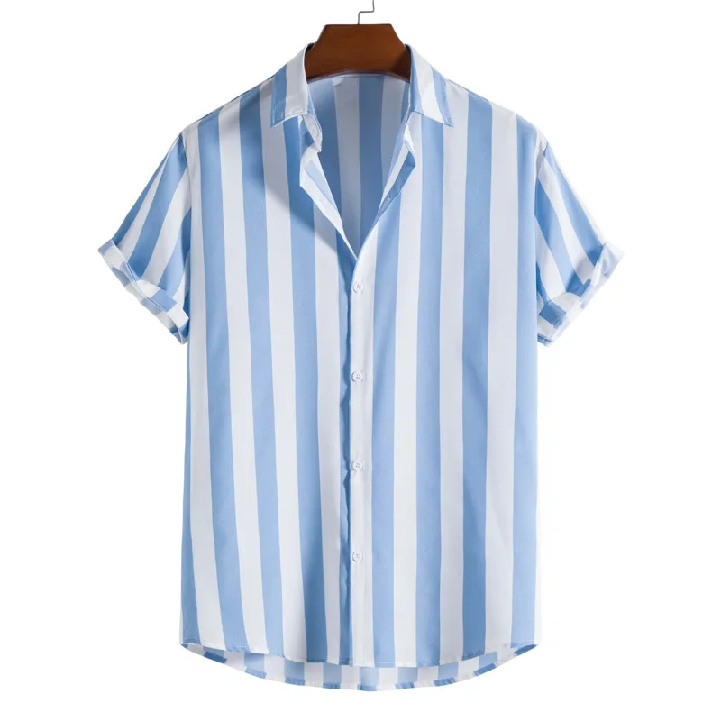 2023 Summer Fashion Mens Hawaiian Shirts Short Sleeve Button Stripe Print Loose Casual Beach Vacation Aloha Shirt EUR Size 3XL
2023 Summer Fashion Mens Hawaiian Shirts Short Sleeve Button Stripe Print Loose Casual Beach Vacation Aloha Shirt EUR Size 3XL