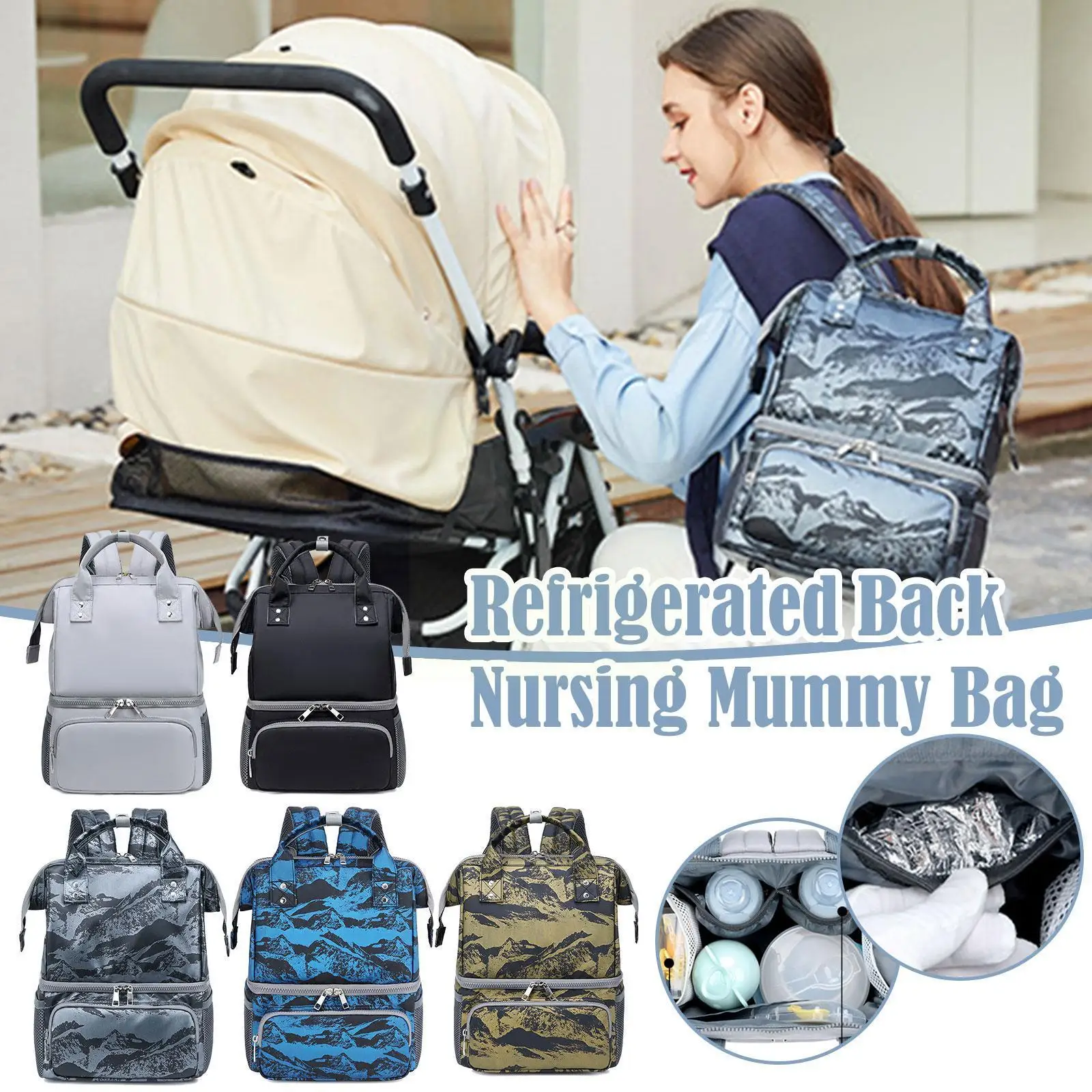 Mommy Maternity Breast Milk Bag Thermal Backpack Waterproof Refrigerator Insulated Bag Cooler Bag Thickened Lunch Large Pic J8n9
Mommy Maternity Breast Milk Bag Thermal Backpack Waterproof Refrigerator Insulated Bag Cooler Bag Thickened Lunch Large Pic J8n9