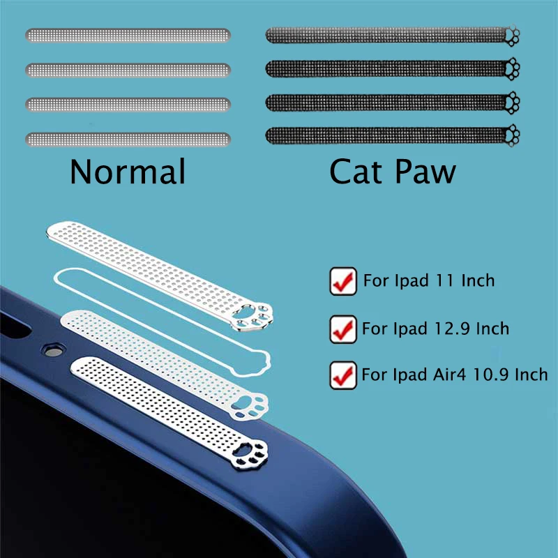 4 PCS/Set For Ipad Air 4 10.9 12 12.9 Inch Speaker Earpiece Metal Dust-proof Net Speaker Dust Filter Protectors For Apple Ipad
4 PCS/Set For Ipad Air 4 10.9 12 12.9 Inch Speaker Earpiece Metal Dust-proof Net Speaker Dust Filter Protectors For Apple Ipad