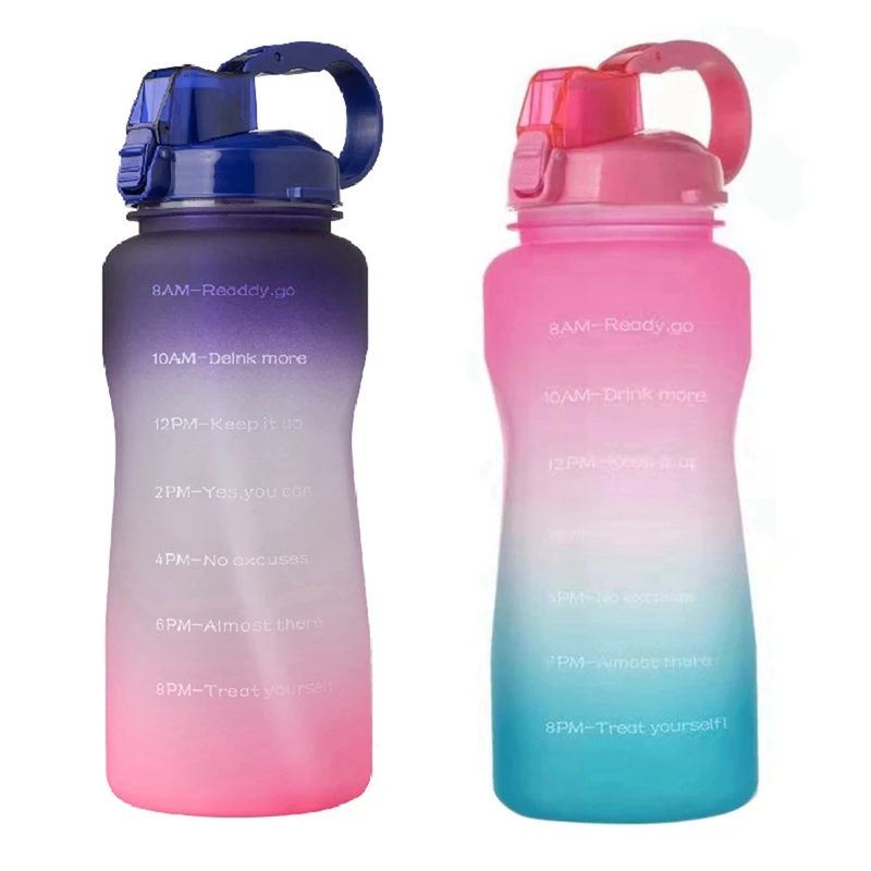 2PCS Tritan Gallon Water Bottle 3.8L with Unique Timeline Measurements Goal BPA Free Sports Portable Gym Jug, D & A
2PCS Tritan Gallon Water Bottle 3.8L with Unique Timeline Measurements Goal BPA Free Sports Portable Gym Jug, D & A
