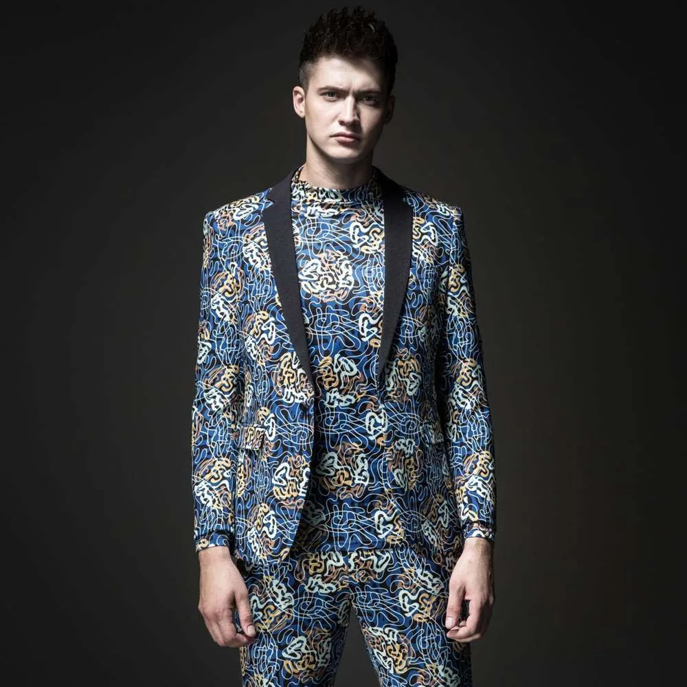 Men's Fashion Suit Party Coat Casual Slim Fit Blazer Buttons Suit Floral Print Painting Blazers Jacket Men
Men's Fashion Suit Party Coat Casual Slim Fit Blazer Buttons Suit Floral Print Painting Blazers Jacket Men