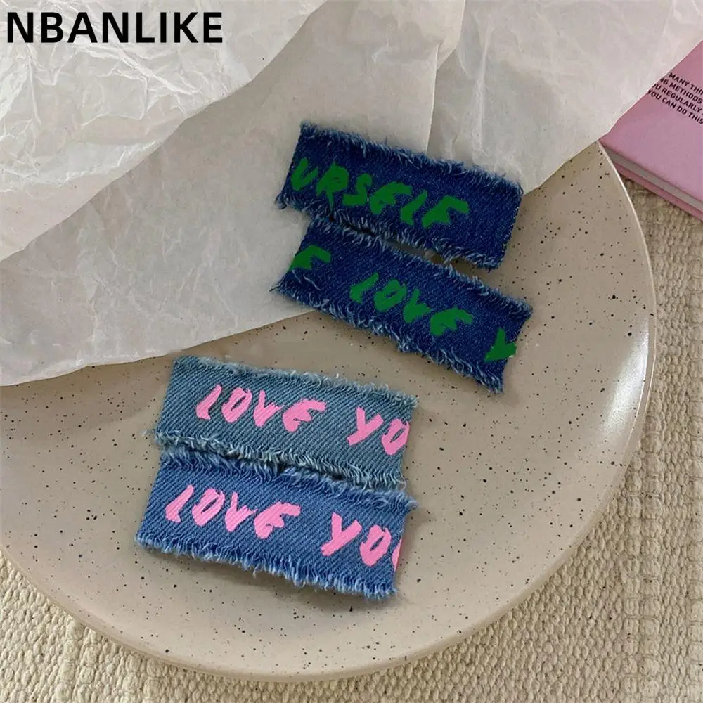 1PC Light Blue Printed Hair Clip 7.5*2.8cm Korean Style Letter Denim Cloth Barrettes For Party Daily
1PC Light Blue Printed Hair Clip 7.5*2.8cm Korean Style Letter Denim Cloth Barrettes For Party Daily