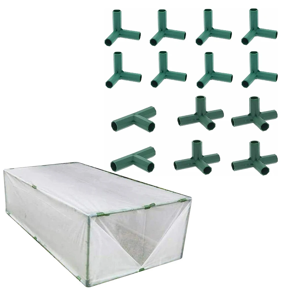 14pcs Plastic Gardening Frame Edging Corner Connectors Plant Stakes Fencing Pipe Joint For Flower Stands Greenhouse Frame
14pcs Plastic Gardening Frame Edging Corner Connectors Plant Stakes Fencing Pipe Joint For Flower Stands Greenhouse Frame