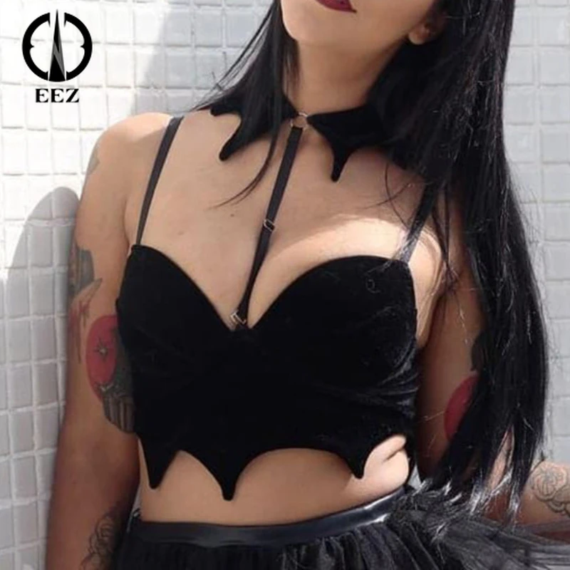 【Detachable Tie 】Black Velt Bat Crop Top Women Coquette Camisoles Sexy Summer Y2k Bustiers Corsets Lace Up Vintage Aesthetic Bra
【Detachable Tie 】Black Velt Bat Crop Top Women Coquette Camisoles Sexy Summer Y2k Bustiers Corsets Lace Up Vintage Aesthetic Bra