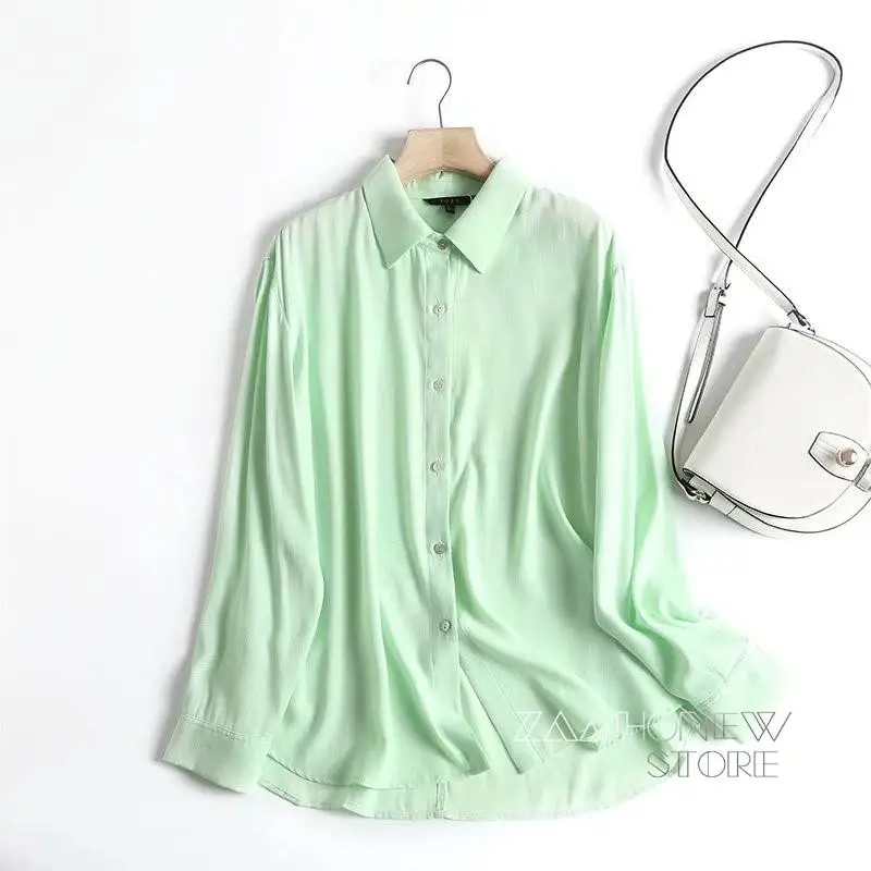 ZAAHONEW 2022 Spring Autumn Woman Fashion Long Sleeve Linen Lapel Shirt Tops Female Loose Solid Simple Casual Blouses
ZAAHONEW 2022 Spring Autumn Woman Fashion Long Sleeve Linen Lapel Shirt Tops Female Loose Solid Simple Casual Blouses